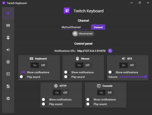 Twitch Keyobard - náhled