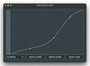 VCU Driver Profile Tool - náhled