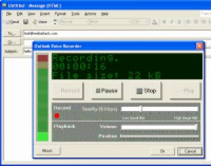 Outlook Voice Recorder - náhled