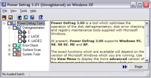 Power Defrag - náhled