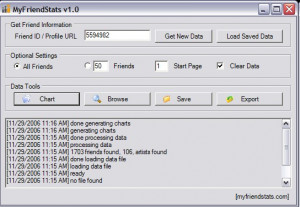 MyFriendStats - náhled