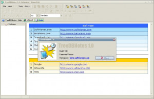 TreeDBNotes Free - náhled