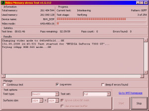 Video Memory Stress Test - náhled