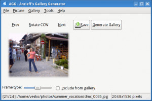 Anrieff's Gallery Generator - náhled