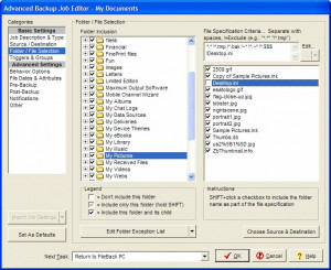 FileBack PC - náhled