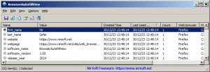 BrowserAutoFillView - náhled