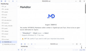 Markditor - náhled