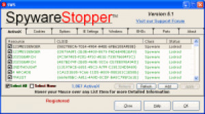SpywareStopper - náhled