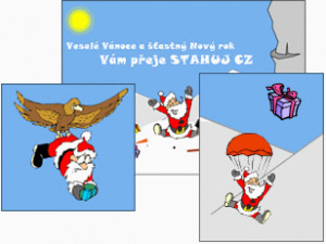 1. Vánoční přání pro návštěvníky Stahuj - náhled