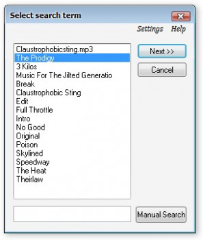 Automated Shell MP3 Tagger - náhled