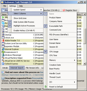 Task Manager - náhled