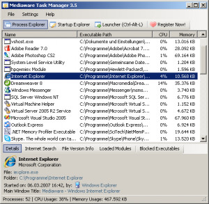 Task Manager - náhled