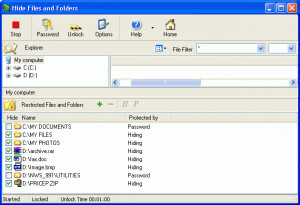 Hide Files & Folders - náhled