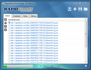 RapidShare Downloader - náhled