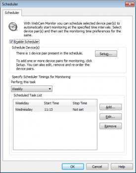 WebCam Monitor - náhled