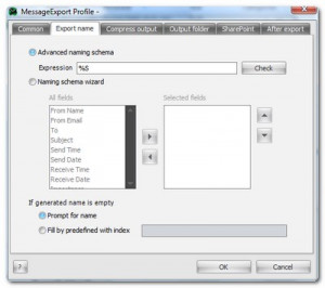 MessageExport for Outlook  - náhled