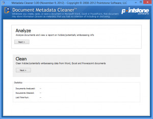 Document Metadata Cleaner - náhled