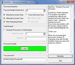GenPass - Password Generator - náhled