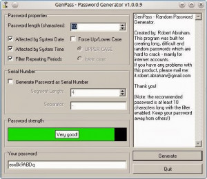 GenPass - Password Generator - náhled