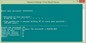Password Ratings - náhled