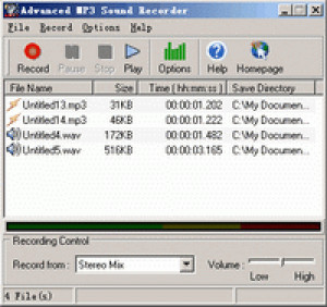 Advanced MP3 Sound Recorder - náhled