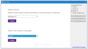 Microsoft Windows and Office ISO Download Tool - náhled