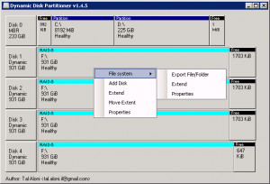 Dynamic Disk Partitioner - náhled