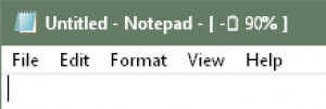 Title Bar Battery - náhled