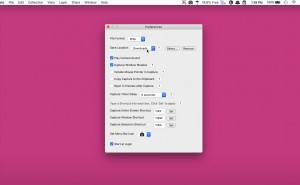 Menu Snappr - náhled