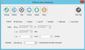 IOGenie Auto Shutdown - náhled