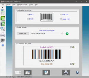 Barcode Express - náhled