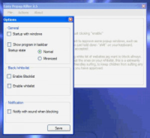 Easy Popup killer - náhled