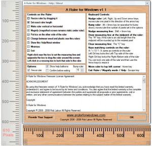 A Ruler for Windows - náhled