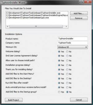 TyphoonInstaller - náhled