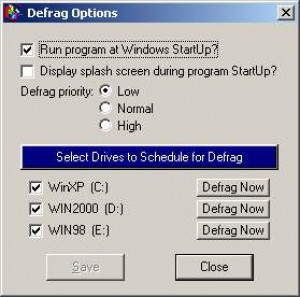 Defrag Timer - náhled