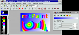 mtPaint - náhled