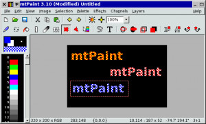 mtPaint - náhled