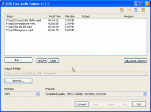 X2X Free Audio Converter - náhled