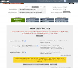 EasyPHP - náhled