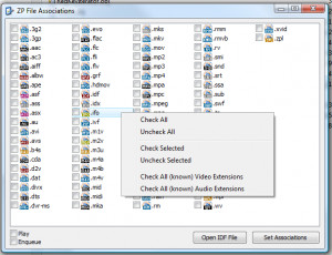 ZP File Association - náhled