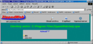 ZippedWeb - náhled
