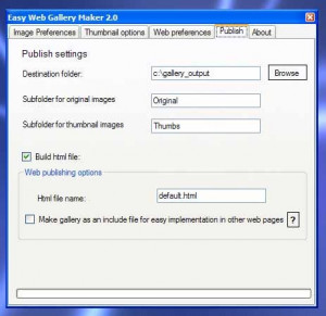 Easy Web Gallery Maker - náhled
