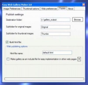 Easy Web Gallery Maker - náhled