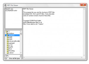 RIFF File Viewer - náhled