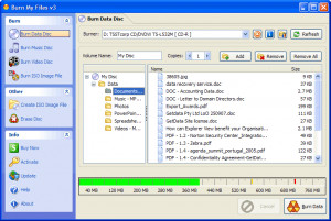 Burn My Files  - náhled