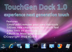 TouchGen Dock - náhled