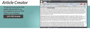 Article Creator - náhled