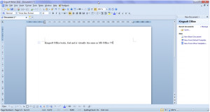 Kingsoft Writer - náhled