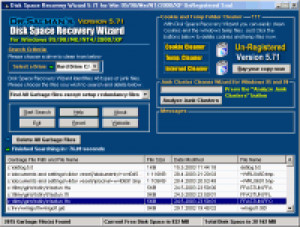 Disk Space Recovery Wizard - náhled