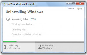 NanWick Windows Uninstaller - náhled
